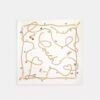 Charms Print Silk Square Scarf