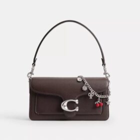 Crystal Motif Chain Bag Charm