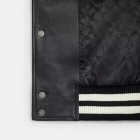 Leather Varsity Jacket
