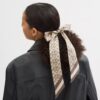 Signature Print Silk Skinny Scarf
